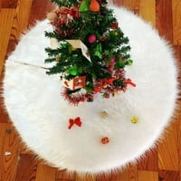 Božićno drvsko plišano ukrašavanje suknje za sretnu božićnu zabavu Fau krzno ukrase božićne suknje