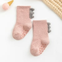 Binmer Jesen i zimske čarape za bebe čarape Neklizne čarape za katu Dječje čarape Coral Fleece zadebljavala je dječje čarape Dinosaur