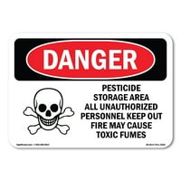 Znak opasnosti - požar za pohranu pesticida uzrokuje otrovne pare