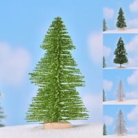 Čvrsta mini božićna ukrasna plastična plastična božićna stablo male lažne biljke za dom