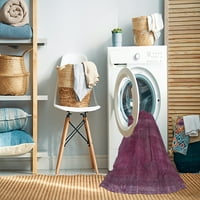 Ahgly Kompanija Mašina za pranje u zatvorenom pravokutniku Sažetak Ružičasti šljive Purple Prostirke, 5 '8'
