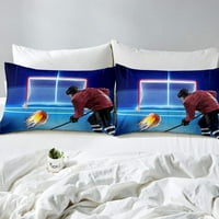 Camuflage Komforter Poklopac nogometne lopte Pokrivač za nogometnu posteljinu za ren Kids Boys Girls