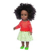 Yaman lutke za godinu starih djevojčica crna afrička crna beba slatka kovrčava crna vinilna igračka za bebe
