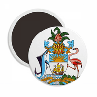 Nassau Bahami National Emblem okrugli ceroks Frižider Magnet održava ukras
