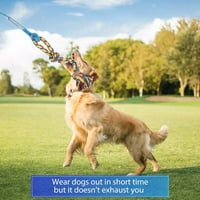 Pas Flirt Pole igračka, kaiš interaktivni teaser za pse tegljač rata i vježbanja na otvorenom, naporna igračaka sa žvakanjem užadi za progonu i obuku za male pse