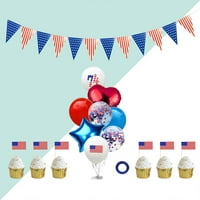 Party favorira američku Dan nezavisnosti Dekorativni baloni banner točki za torte postavio je vjenčanje rođendan zabava za zabavu Supp
