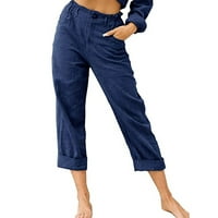 Gacuw Teretne hlače Žene Visoko struk plus veličina Regularne fit duge hlače Lounge pantalone Duks Ležerne