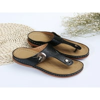 Ymiytan ženske sandale Flip flops za žene sa lukom nosač za jastuk Ljeto casual klinove sandalne cipele