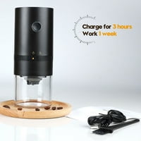 Schsin prijenosni električni grir za kavu USB punjiva brusilica za malu kafu brusilica sa višestrukim
