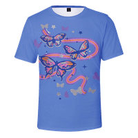 Košulja životinjska leptira karakteristična prozračna majica za muškarce za muškarce za sport i putovanja