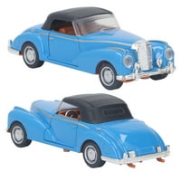 Vintage Model automobila, simulirana legura plastična povlačenje stražnji vintage Car Sound Light Classic Collection Car Toy Dekoracija