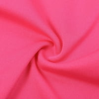 Dyfzdhu Jumpsuits za žene Jednobojni kombinezon za pune boje, jednostavne i izvrsne dizajne vruće ružičaste L