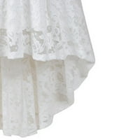 Caicj Girls haljine ženske jedno rame splitske večernje haljine duge formalne haljine bijelo, m