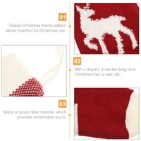 Božićne čarape Elk Xmas Sock poklon torbica za božićno drvce Viseći dekor