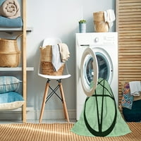 Ahgly Tvrtka mašina za pranje u zatvorenom okrugli tranzicijske metvice zelene tepihe, 8 'krug