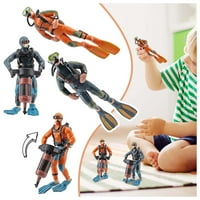Minijaturne diver figurine Modeli ljudi postavljeni mini plivači figurice plastični diver igračke figure Decor