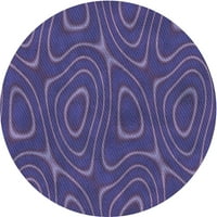 Ahgly Company u zatvorenom okruglom uzorku Darkslate Plave ljubičaste prostirke, 7 'okrugla