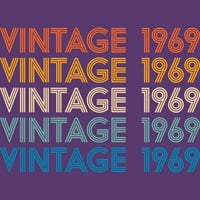 Vintage 50. rođendanski poklon za žene i muškarce Muške ljubičaste grafike - dizajn od strane ljudi