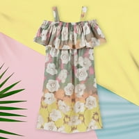 Mafytytpr Dječji klirens pod 5 $ DIDDLER Kids Baby Girl Ljetni odmor Haljina Suspender Suknja Cvjetna haljina