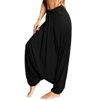 Meuva Women Plus size Jednobojne Casual Loose hlače Yoga hlače Žene Hlače Harem Pant