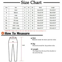 Qiaocaity ženske posteljine hlače Čvrsta vučna džepa sa visokim strukom labava plus veličine pamučne ležerne hlače sa džepovima crna 3xl