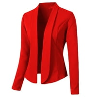 Ženska modna casual dugih rukava malog jakne od malog odijela Casual Blazers odijelo za jakne kaput za radnu kancelariju