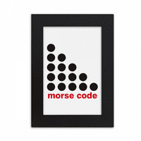 Reprezentacija za tačku do točke Morseov kod Desktop Foto okvir Slika Prikaz umjetničkog slika