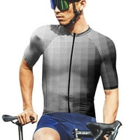Košulje za muškarce tiskane posade vrat kratkih rukava s kratkim rukavima elastična brzo suha biciklistička odjeća