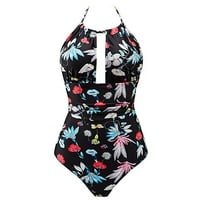 Žene Print Bikini Set Plivanje Sijamski kupaći kostimi za kupaće kostim cvjetni print kupaći kostimi