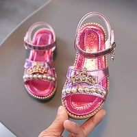 Djevojke sandale ravne biserne dječje cipele velike djece cipele za plažu djevojke princeze cipele
