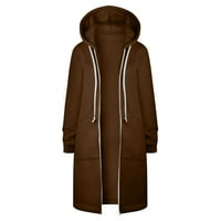 Gosuguu Jakne za žensku solidnu boju zimski pamučni kaput topla parka jakna s uklonjivim kapuljačom,
