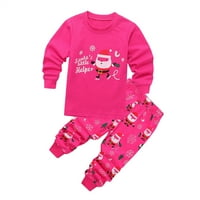 Dječaci pidžama za dječje dječake Božić Božić Santa Claus Xmas Pijamas Set pamuk PJS Toddler Spavaće odjeće Set odjeće