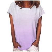 Ženska majica kratkih rukava s kratkim rukavima Tunički bluza Plus veličine vrhovi radne majice HENRY