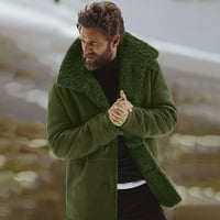 Leey-World Winter Clot za muškarce obložene jakne tople vune muške zimske jakne Morska ovčja janjeći muški kaputi jakne violine