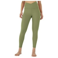 Joga hlače za žene unakrsne struk joge gamaše sa unutrašnjim džepom vježbanja pantalone