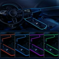Vodootporni ukrasni auto interijer sa USB pogonom žičanom trakom Light El Neon LED striptiz Atmosfere Atmosfere Ledeno plava