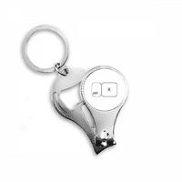 Simbol tipkovnice Ctrl Art Deco modni noktiju Klipčani ključ za ključeve
