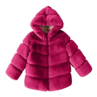 Dječja jakna za djecu Jesen Modna zimska mališana Dječji ovratnik Soild Jackets Topla kapuljača vunena
