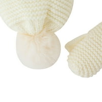 TEJIOJIO Zimske rukavice za muškarce Žene novorođenče Beanie za dječaka Djevojka kapa pamučna pletena