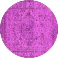 Ahgly Company u zatvorenom okrugli orijentalni ružičasti industrijski prostirke, 5 'krug