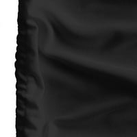 Ženski kupaći kostim modna rebrasta cinkovska strana mini suknja na plaži na plaži Plivanje odijelo Black M