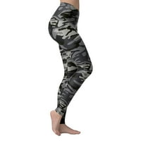 Aaimomet Workhout Hotcos Women Yoga Ispis Trčanje Modne fitness struk Hlače Žene Yoga Tajice Elastične hlače, kamuflaža m