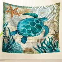 Morska kornjača tapiserija morska lična boemska tapiserija Mandala zid viseći tapiserija zidna umjetnička