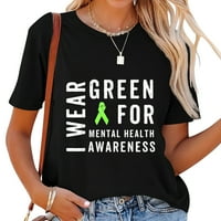Nosite zeleno za majicu svijesti o mentalnom zdravlju