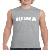 Arti - Muška grafička majica bez rukava - Iowa