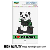 Love Pandas sa bambusovim pucanjem kućnog poslovnog ureda