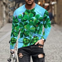 Fanxing Clearence bavi muškim majicama dugih rukava sv. Patrick-ove shamrocks štampanje majica bluza Slim Fit Irish pulover tiska