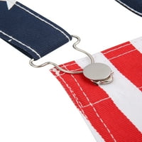 Ženska traper kombinezona bib kratke hlače 4. jula Američka zastava Patriotska majica Unise Hlače