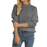 Durtebeua ženski džemperi pulover pulover džemper za prevelike kornjače za vrat Slouchy Jumper vrhovi