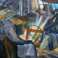 Diego Rivera Mural studije - platna ili štampana zidna umjetnost